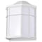 Nuvo LED Cage Lantern Fixture, White Finish with White Linen Acrylic 62/1396 - alternate 3